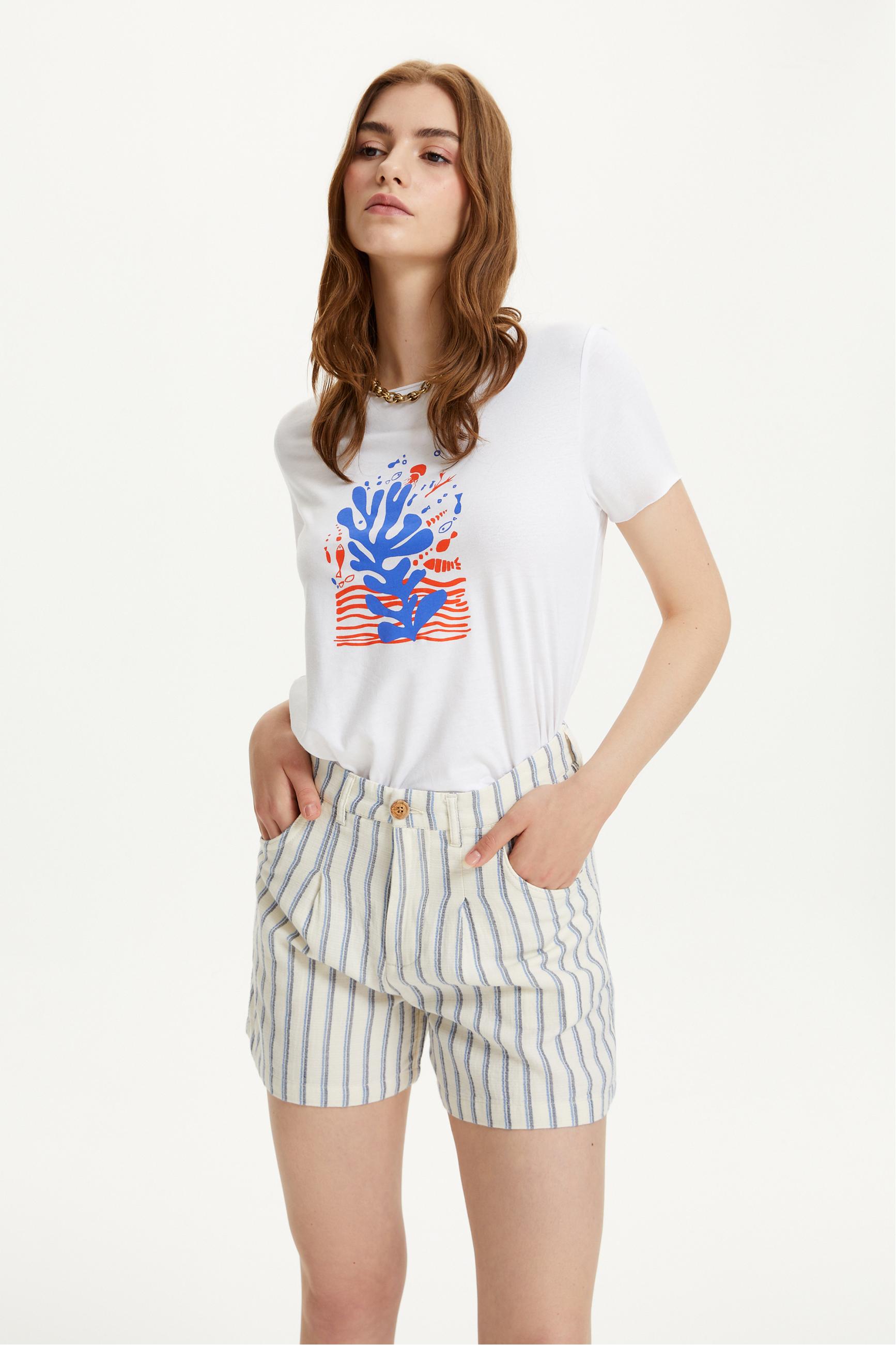 ÇİZGİLİ MİNİ ŞORT