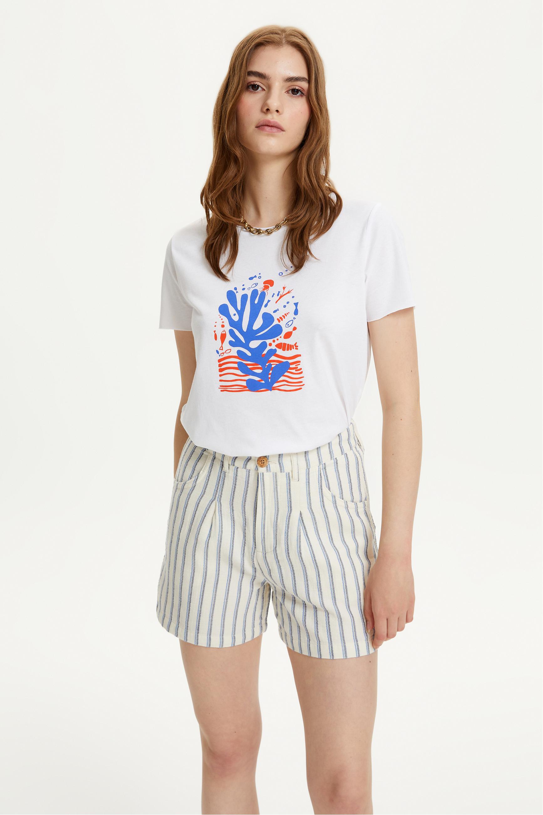 ÇİZGİLİ MİNİ ŞORT