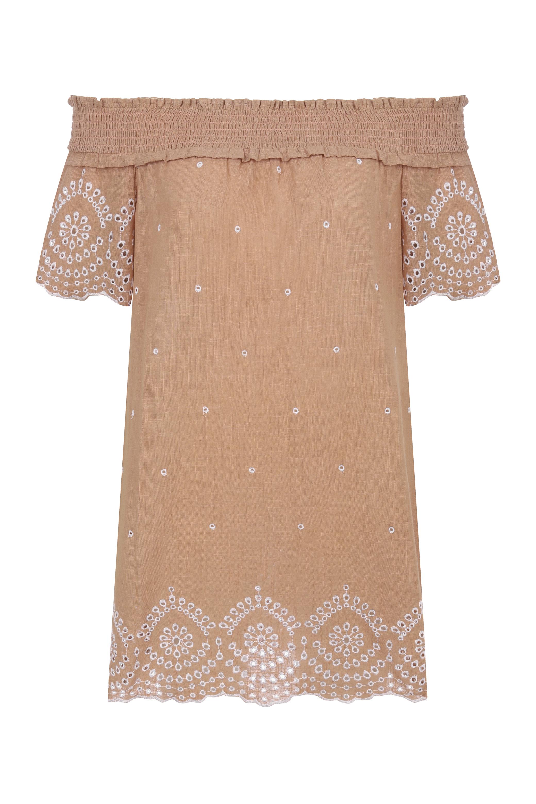 NAKIŞ DETAYLI ELBİSE