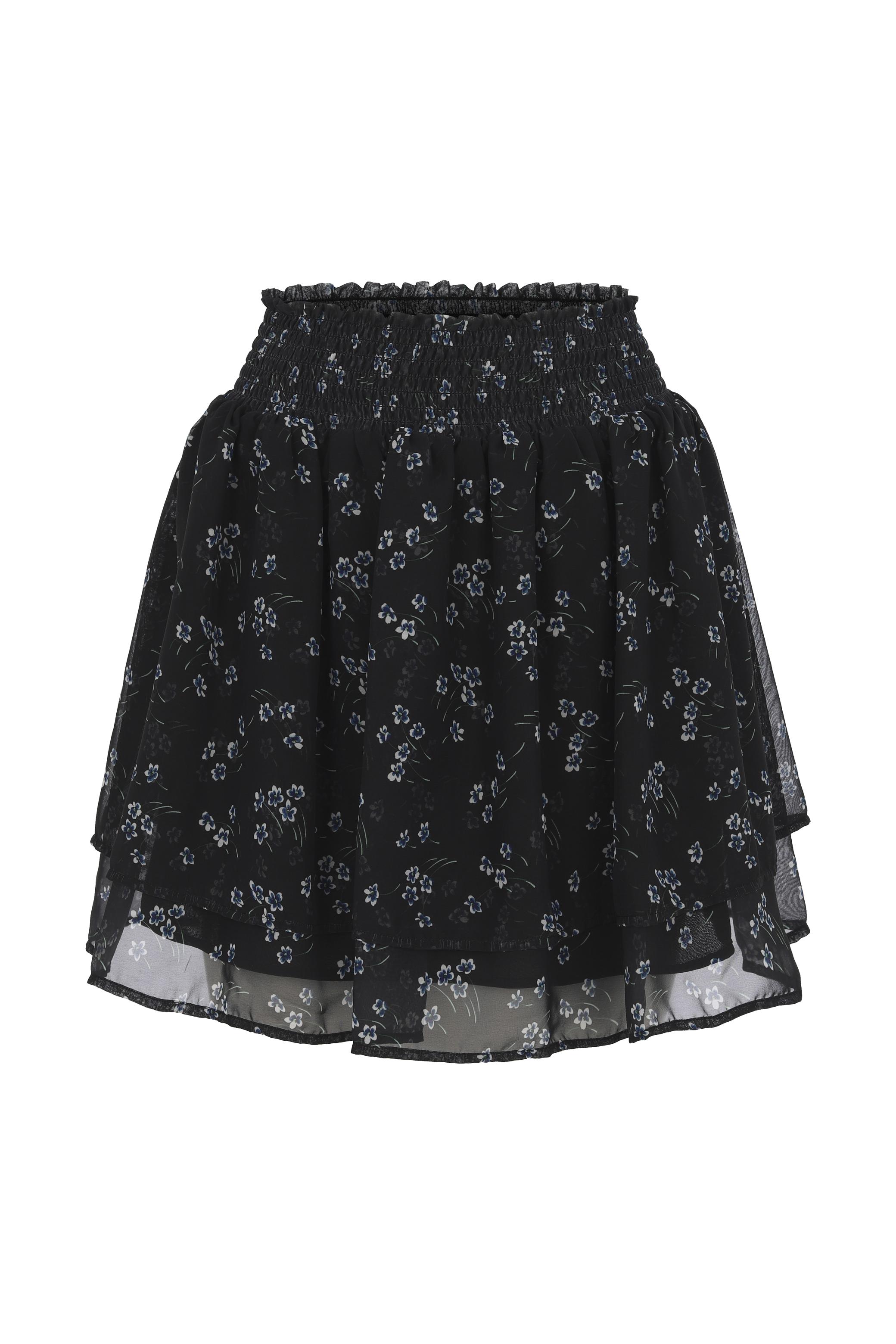 ÇİÇEK DESENLİ MİNİ TÜL ETEK