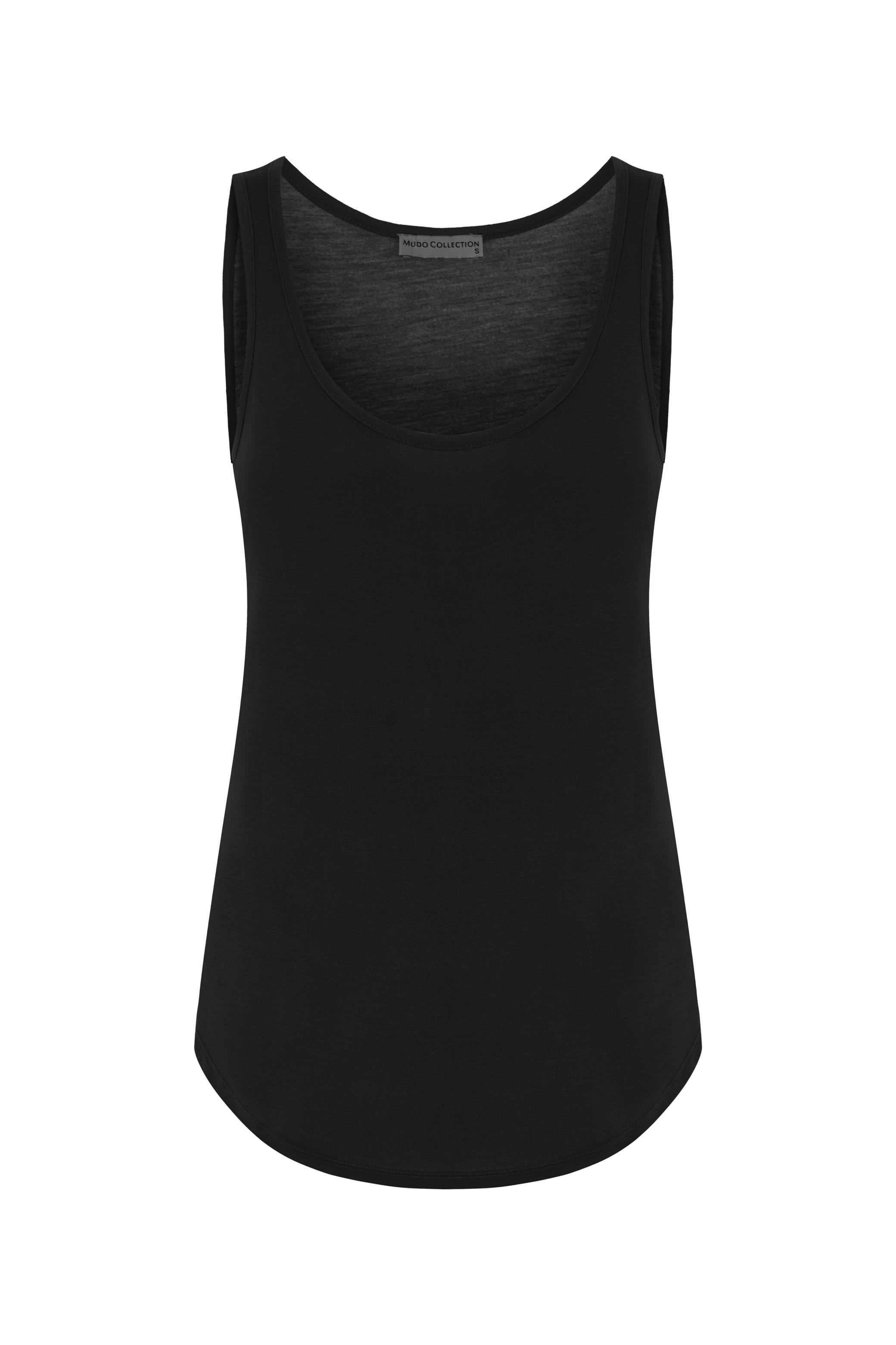 AÇIK YAKA KOLSUZ BASIC ATLET