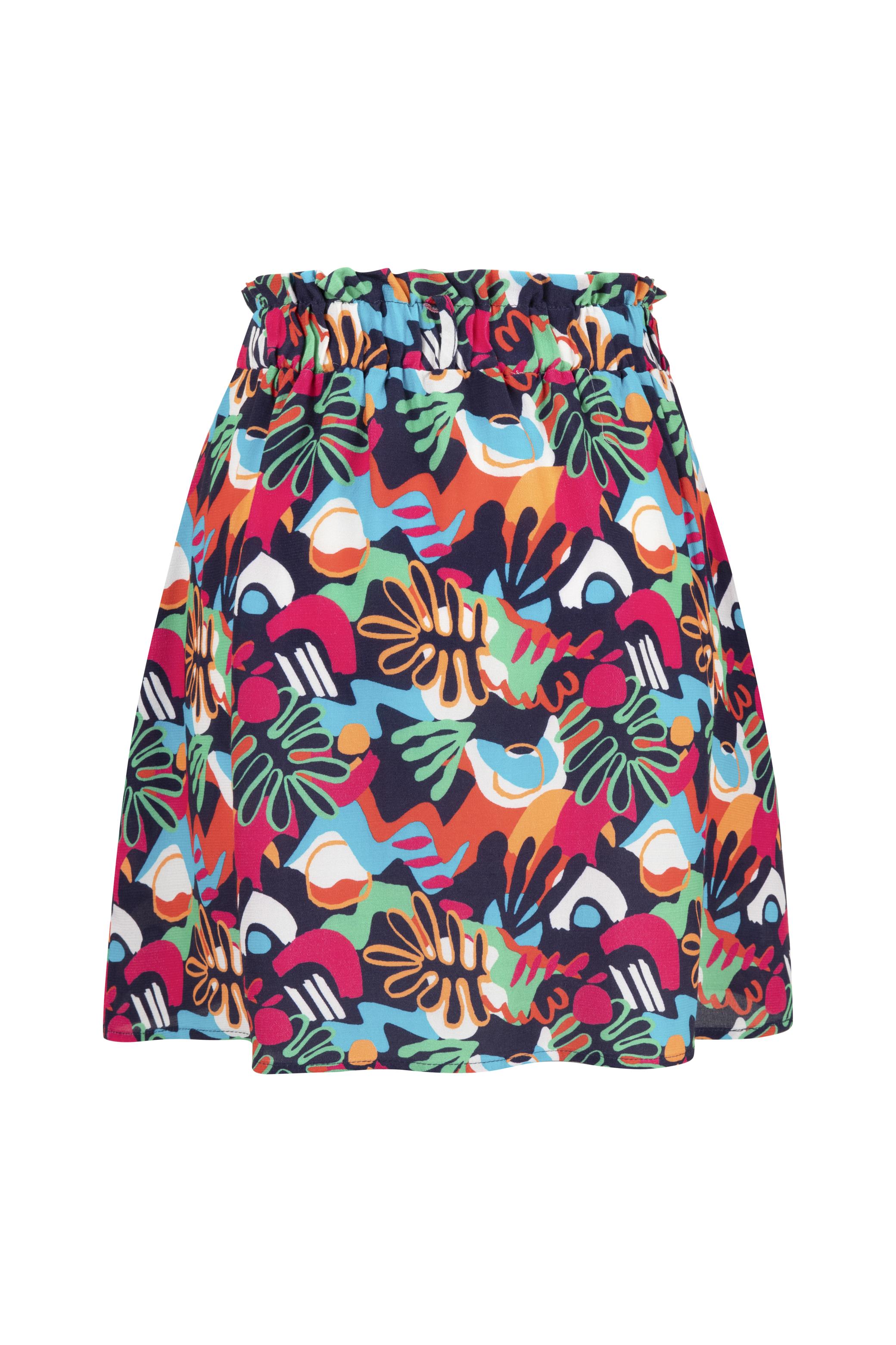 DESENLİ MİNİ VİSKOZ ETEK