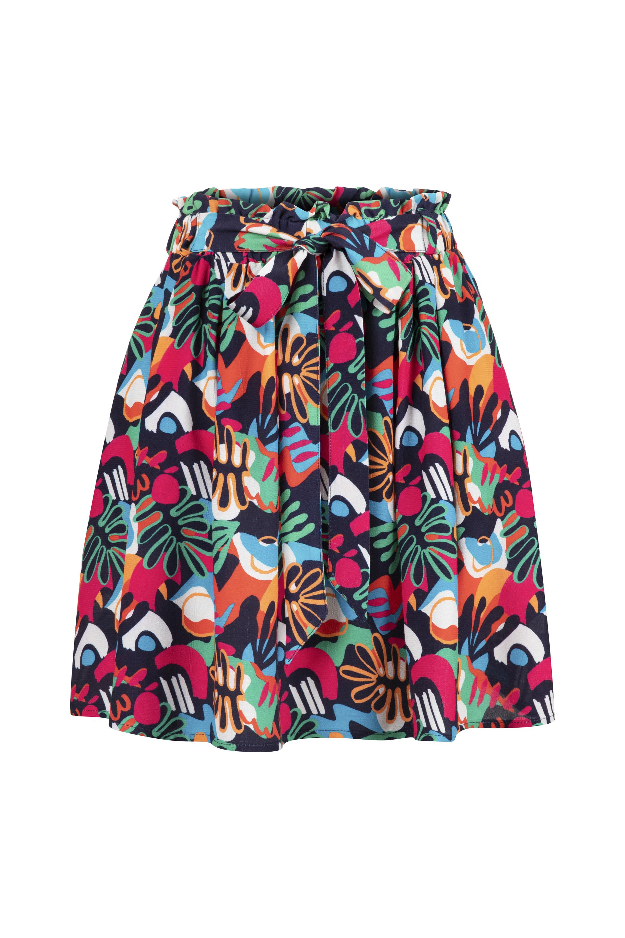 DESENLİ MİNİ VİSKOZ ETEK