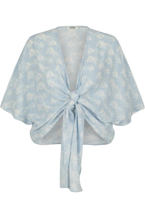  ÖNDEN BAĞLAMALI CROP BLUZ