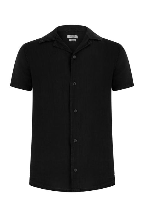  KISA KOLLU REGULAR FIT KETEN GÖMLEK