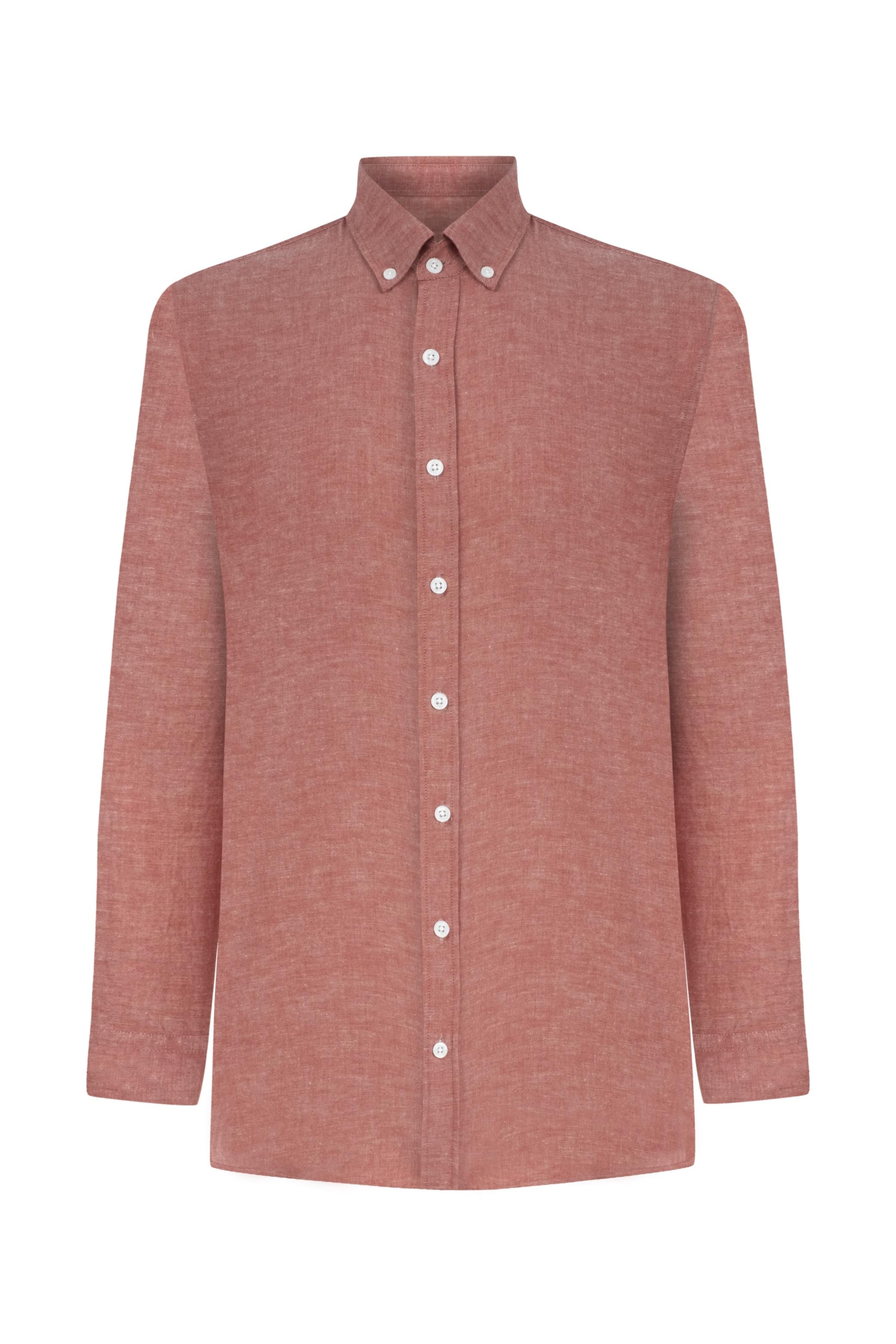 REGULAR FIT KETEN GÖMLEK