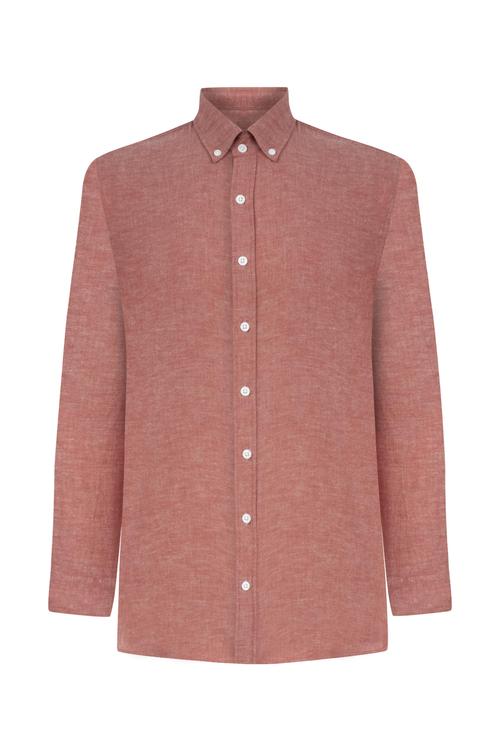  REGULAR FIT KETEN GÖMLEK