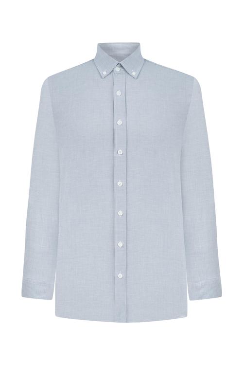  KARELİ REGULAR FIT KETEN GÖMLEK