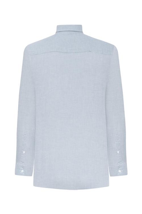  KARELİ REGULAR FIT KETEN GÖMLEK