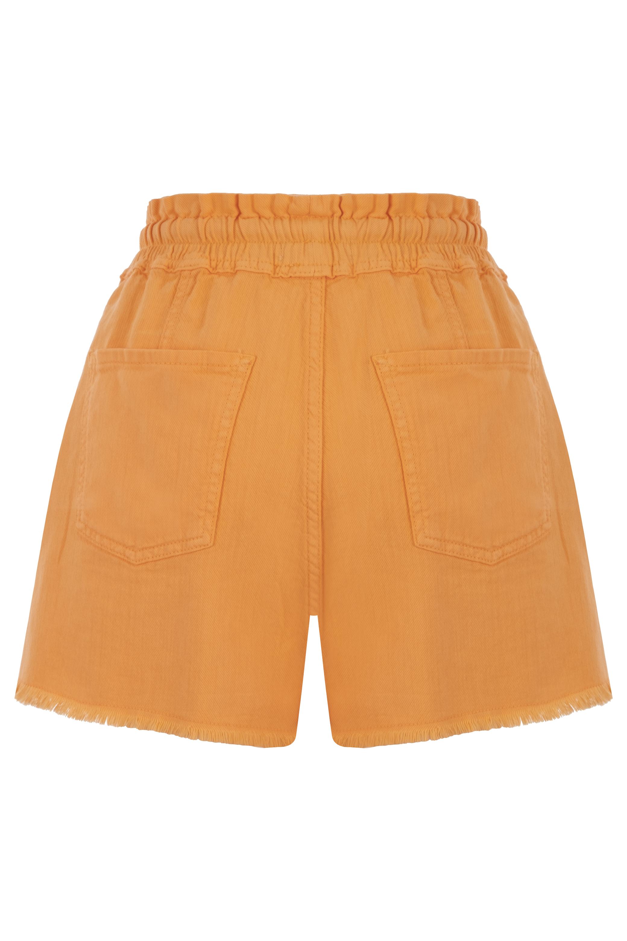 BÜZGÜ DETAYLI PAMUKLU MİNİ ŞORT