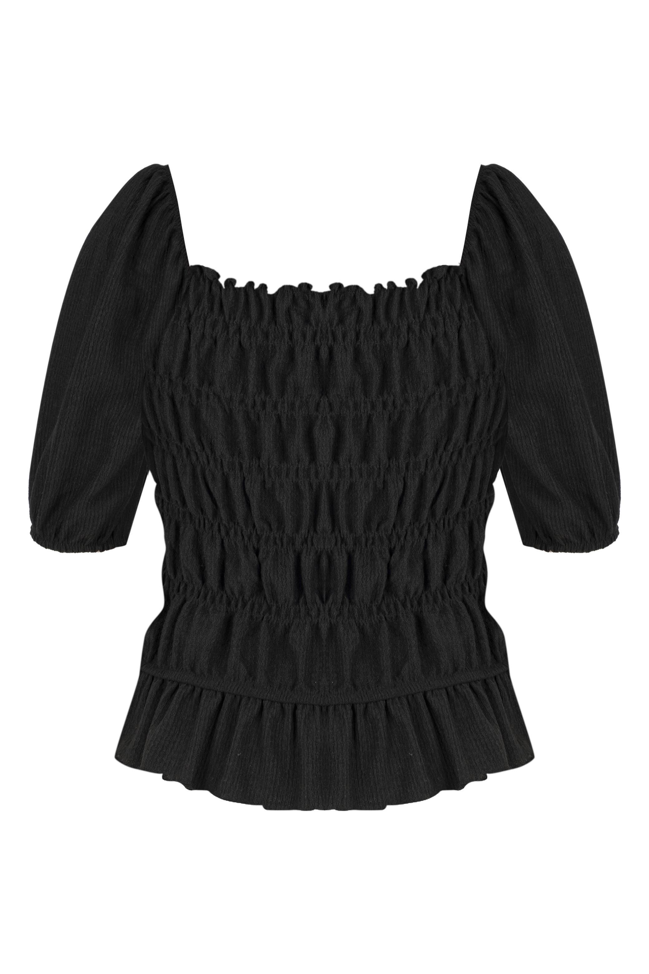 BÜZGÜLÜ DÜŞÜK OMUZ BLUZ