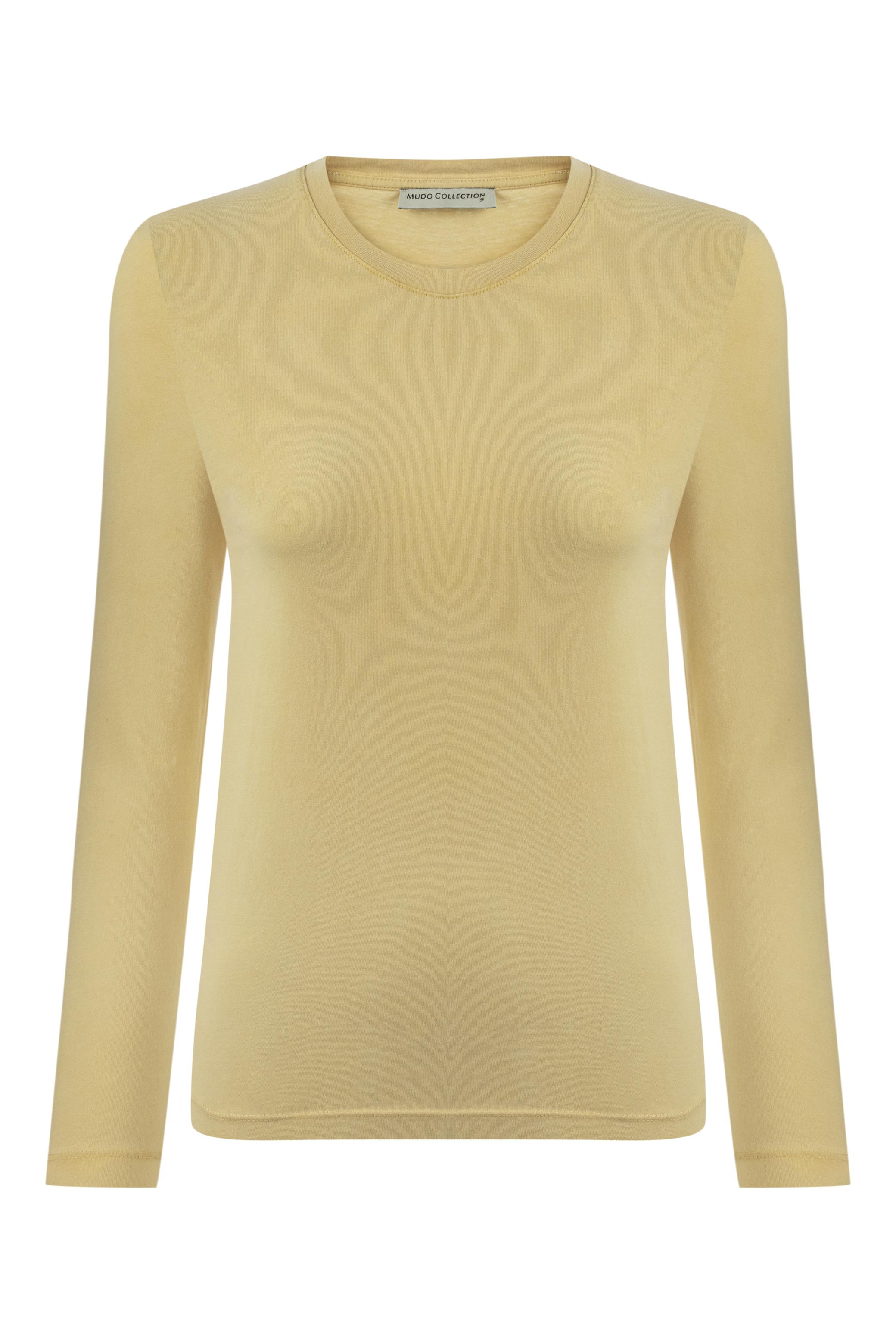 BİSİKLET YAKA UZUN KOLLU  BASIC T-SHIRT