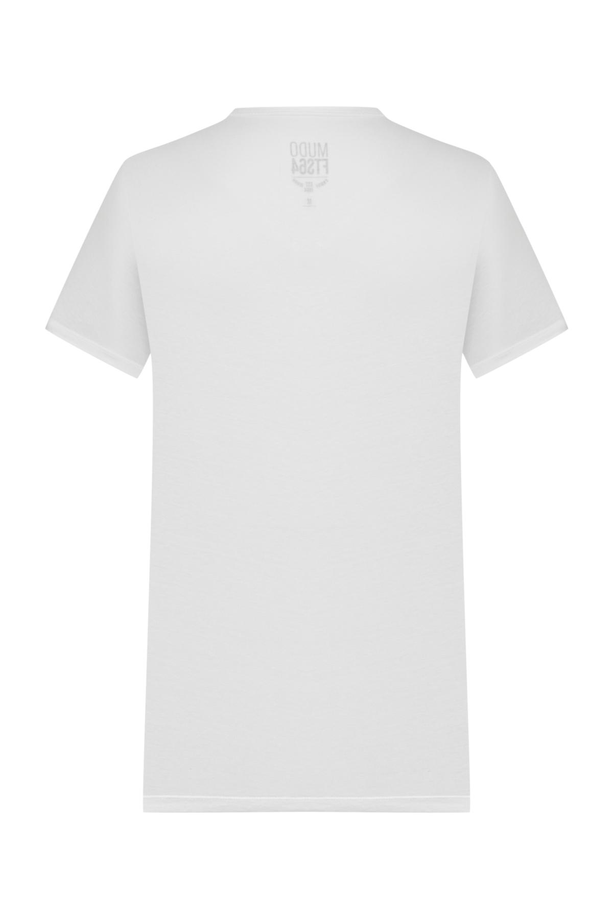 V YAKA KISA KOLLU T-SHIRT