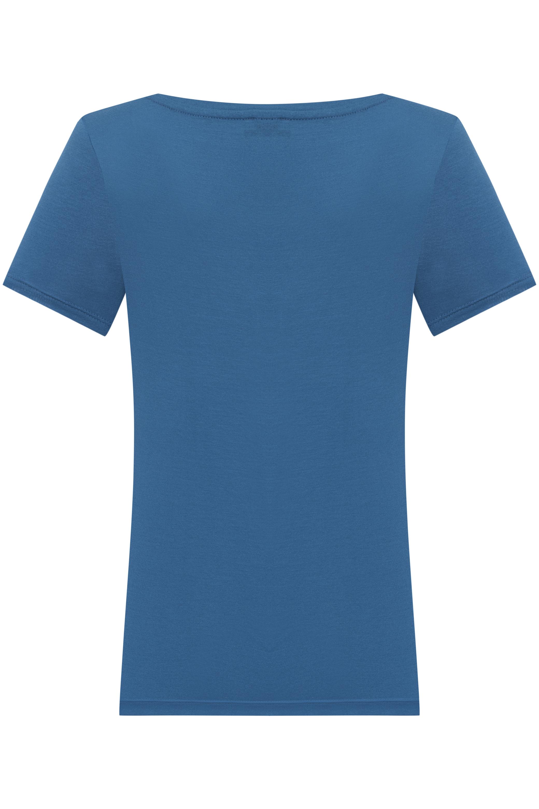 V YAKA KISA KOLLU VİSKON T-SHIRT