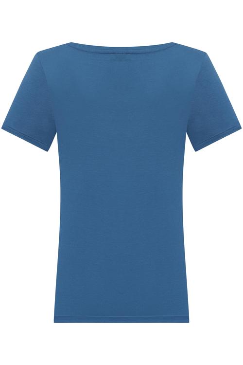  V YAKA KISA KOLLU VİSKON T-SHIRT