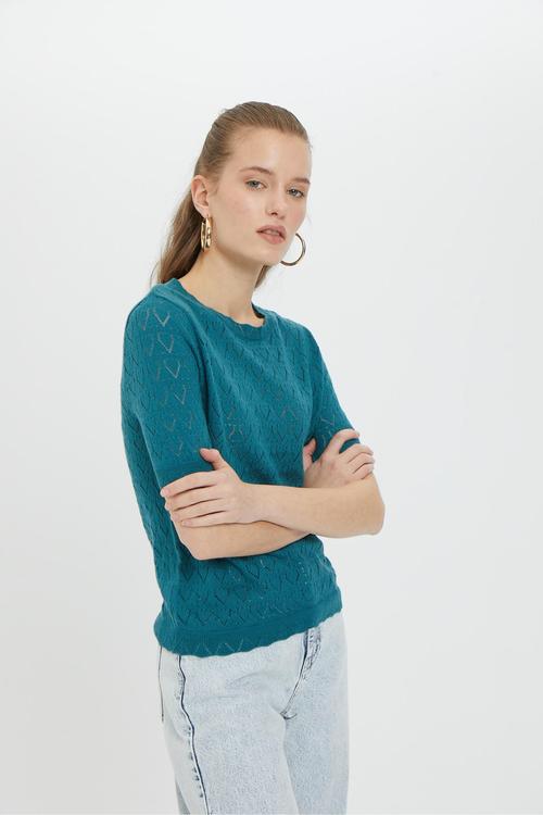  BİSİKLET YAKA KISA KOLLU TRİKO