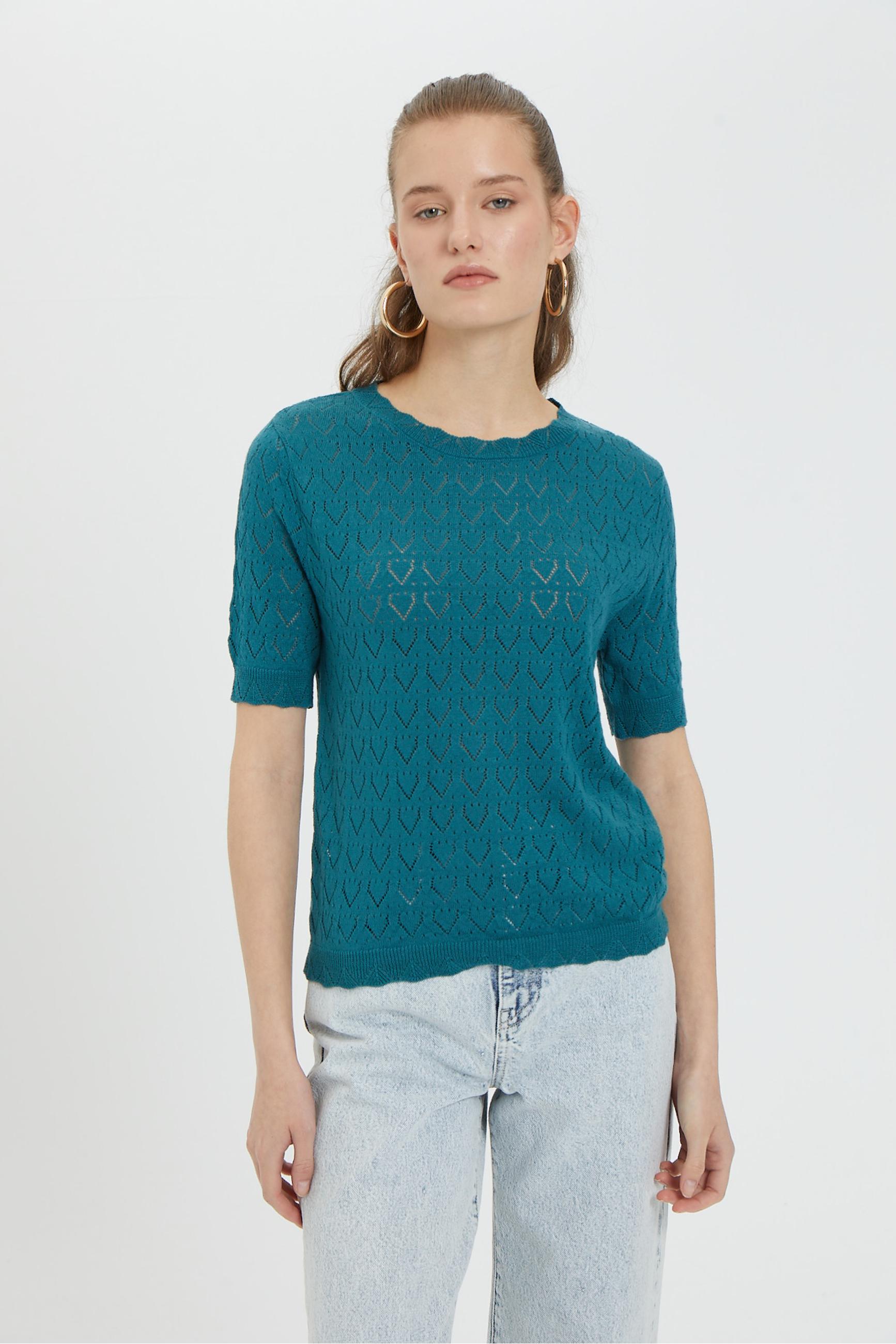 BİSİKLET YAKA KISA KOLLU TRİKO