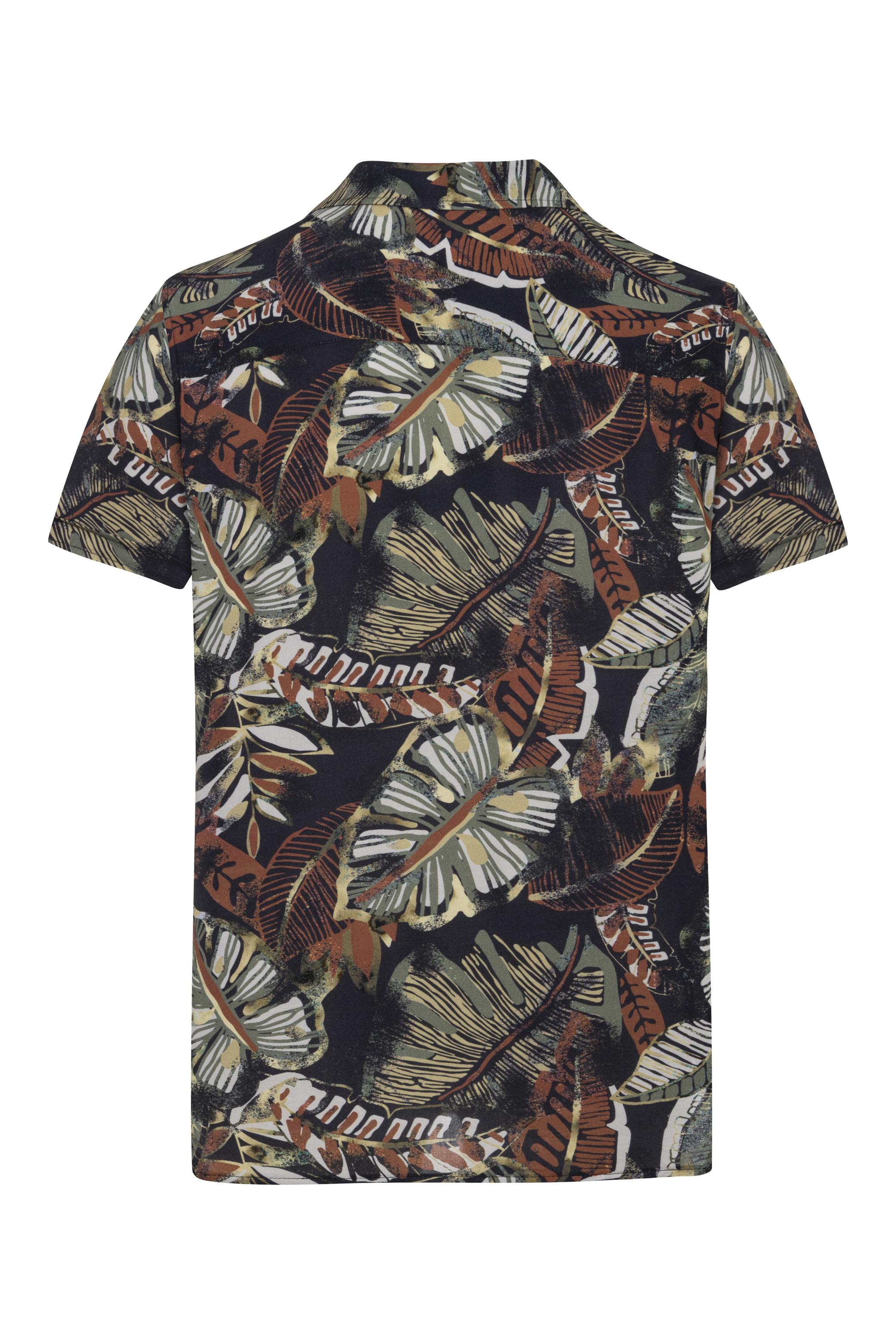 DESENLİ KISA KOLLU REGULAR FIT GÖMLEK