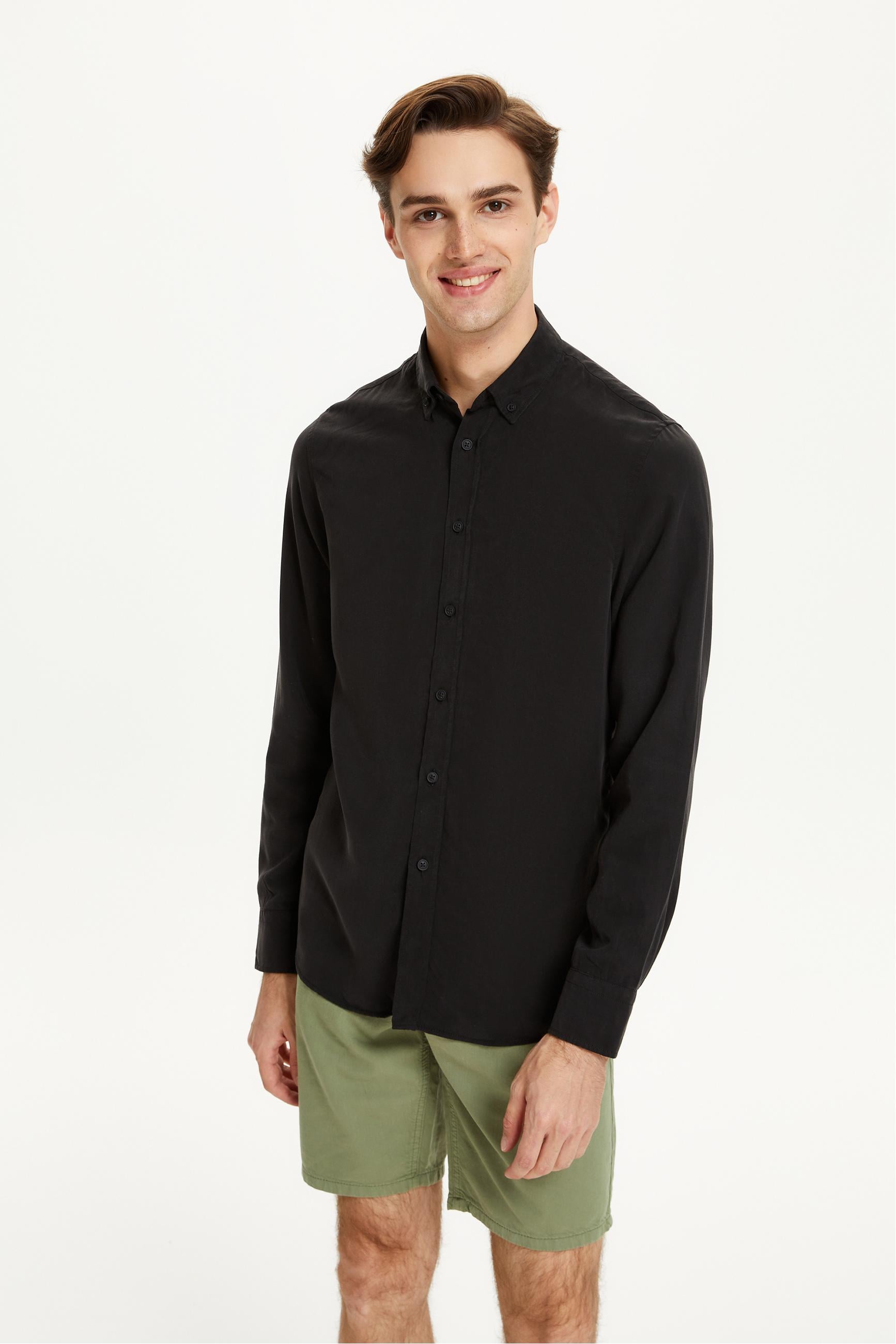 REGULAR FIT LİYOSEL GÖMLEK