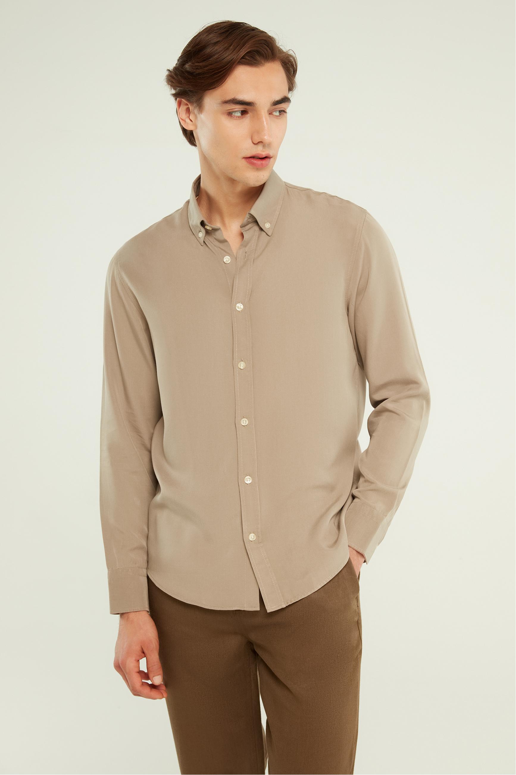 REGULAR FIT LİYOSEL GÖMLEK