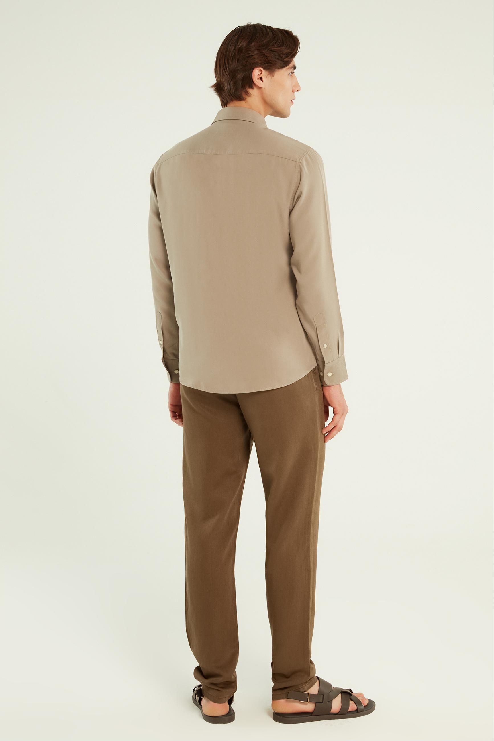 REGULAR FIT LİYOSEL GÖMLEK