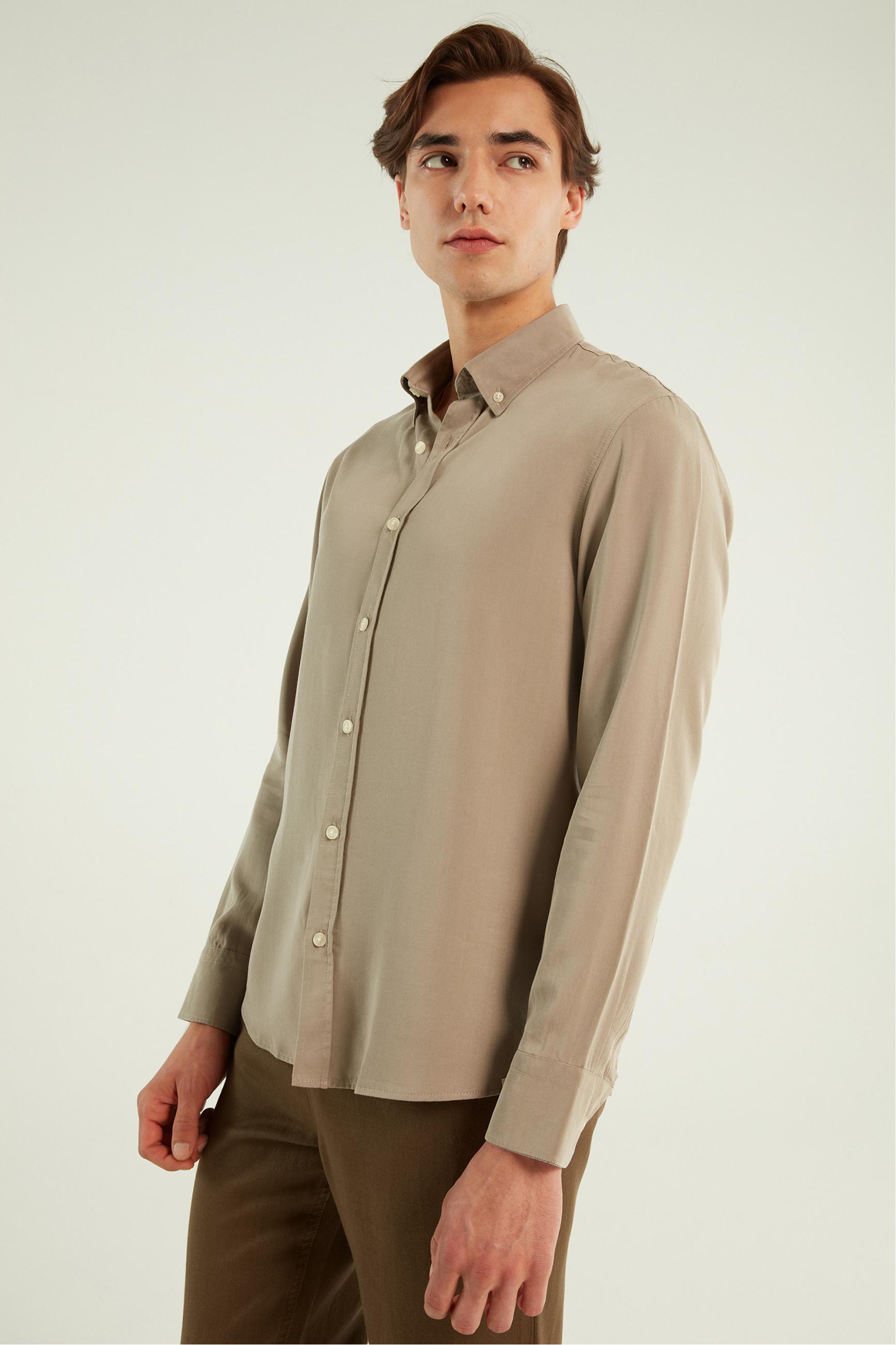 REGULAR FIT LİYOSEL GÖMLEK