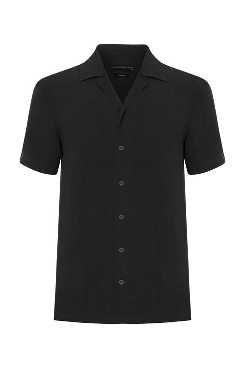  KISA KOLLU REGULAR FIT LİYOSEL GÖMLEK