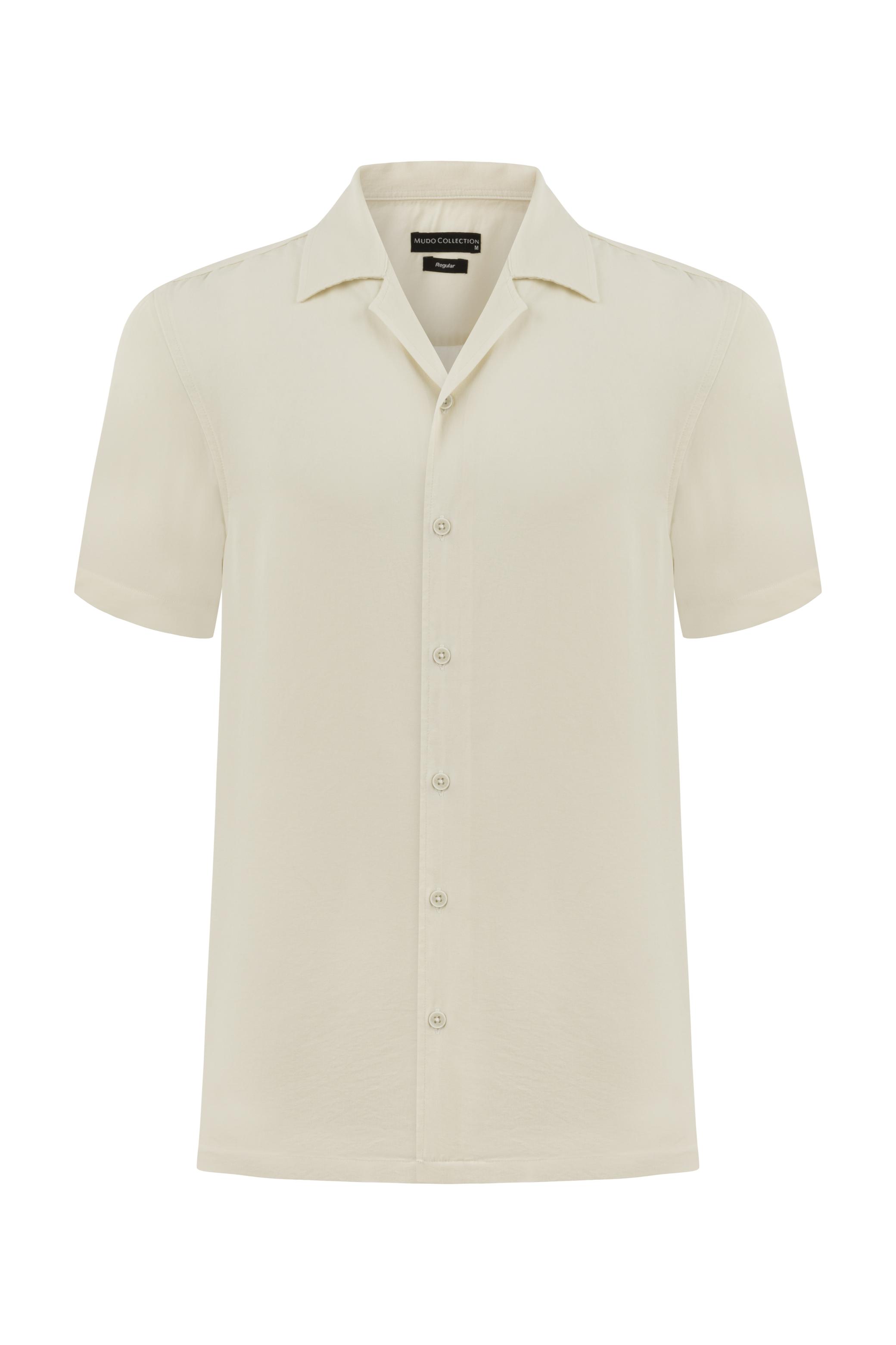 KISA KOLLU REGULAR FIT LİYOSEL GÖMLEK