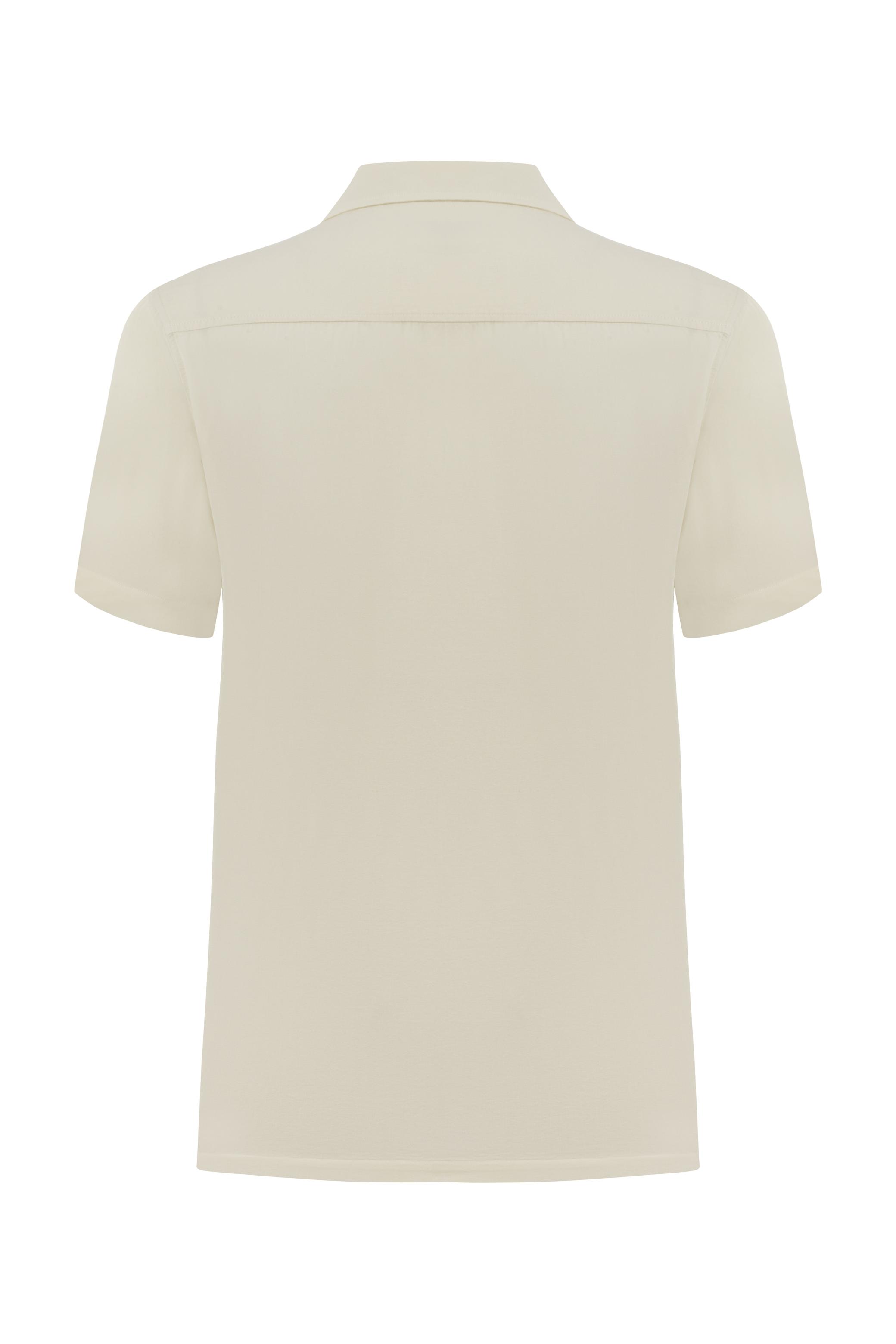 KISA KOLLU REGULAR FIT LİYOSEL GÖMLEK