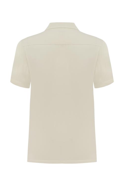  KISA KOLLU REGULAR FIT LİYOSEL GÖMLEK