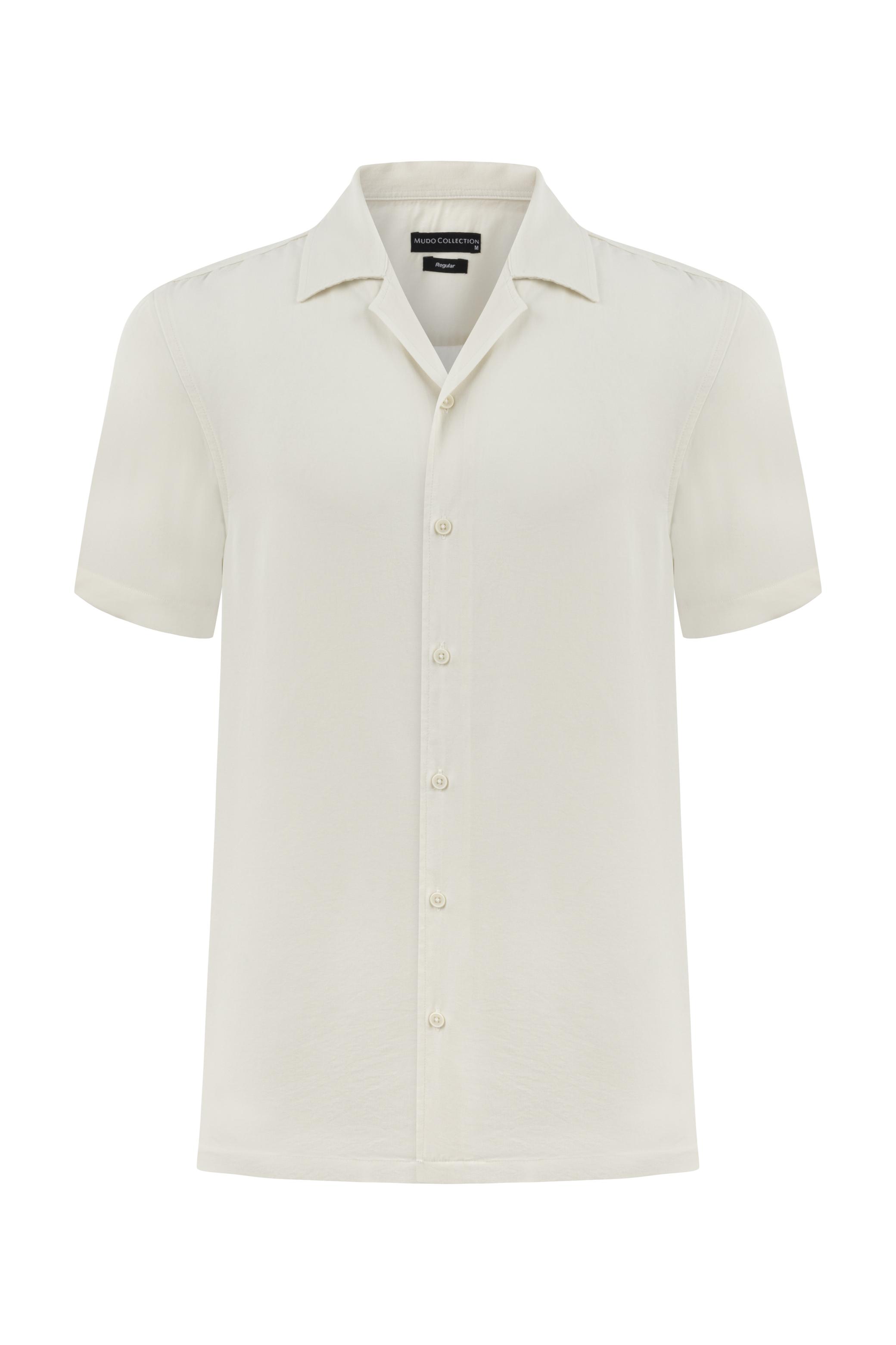 KISA KOLLU REGULAR FIT LİYOSEL GÖMLEK