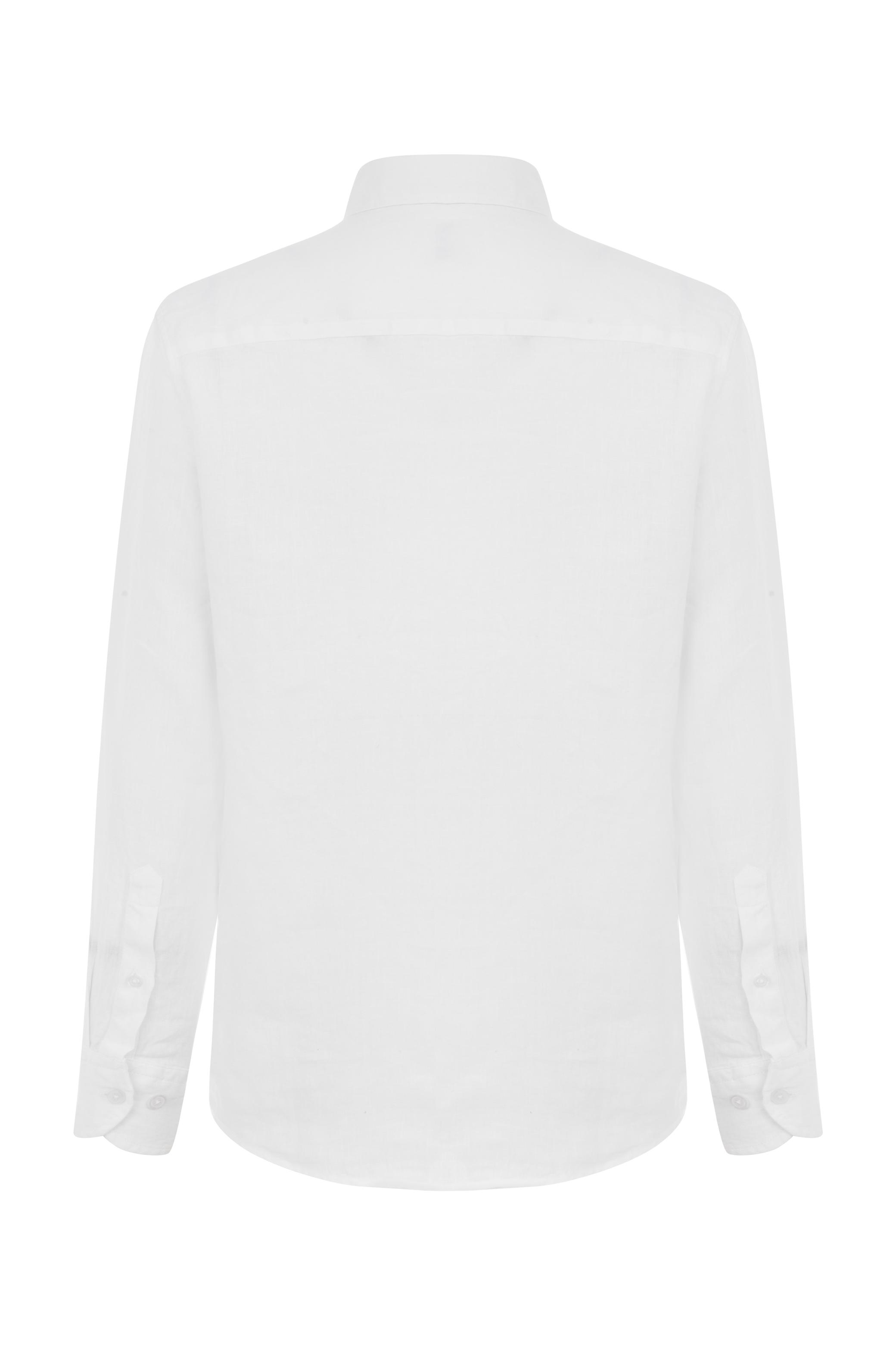 SLIM FIT KETEN GÖMLEK