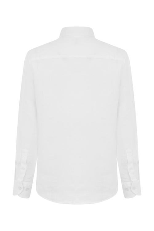  SLIM FIT KETEN GÖMLEK