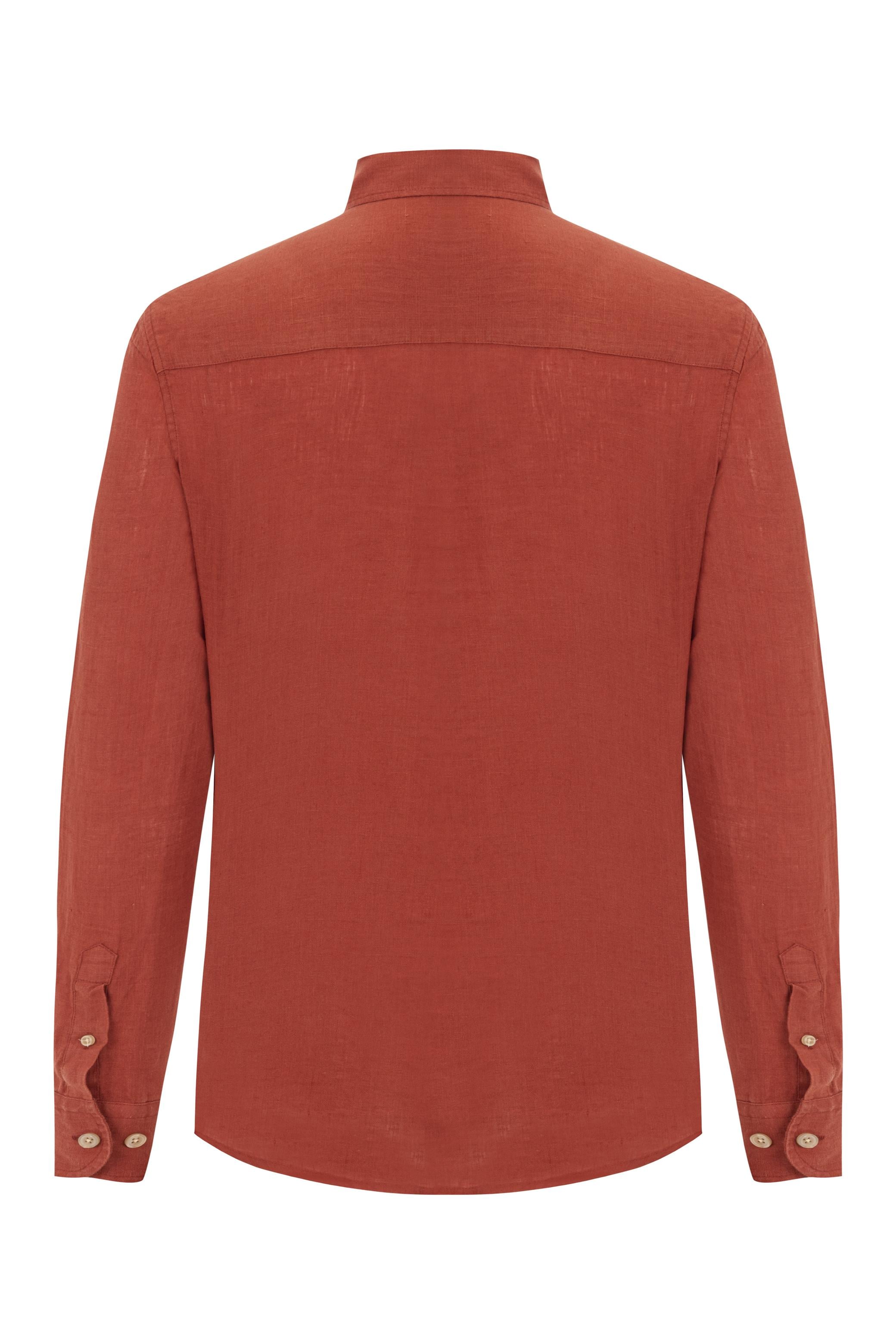 SLIM FIT KETEN GÖMLEK