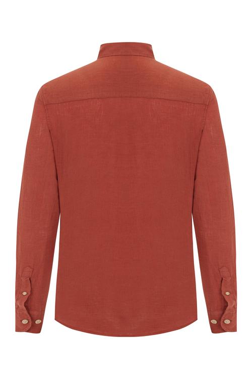  SLIM FIT KETEN GÖMLEK