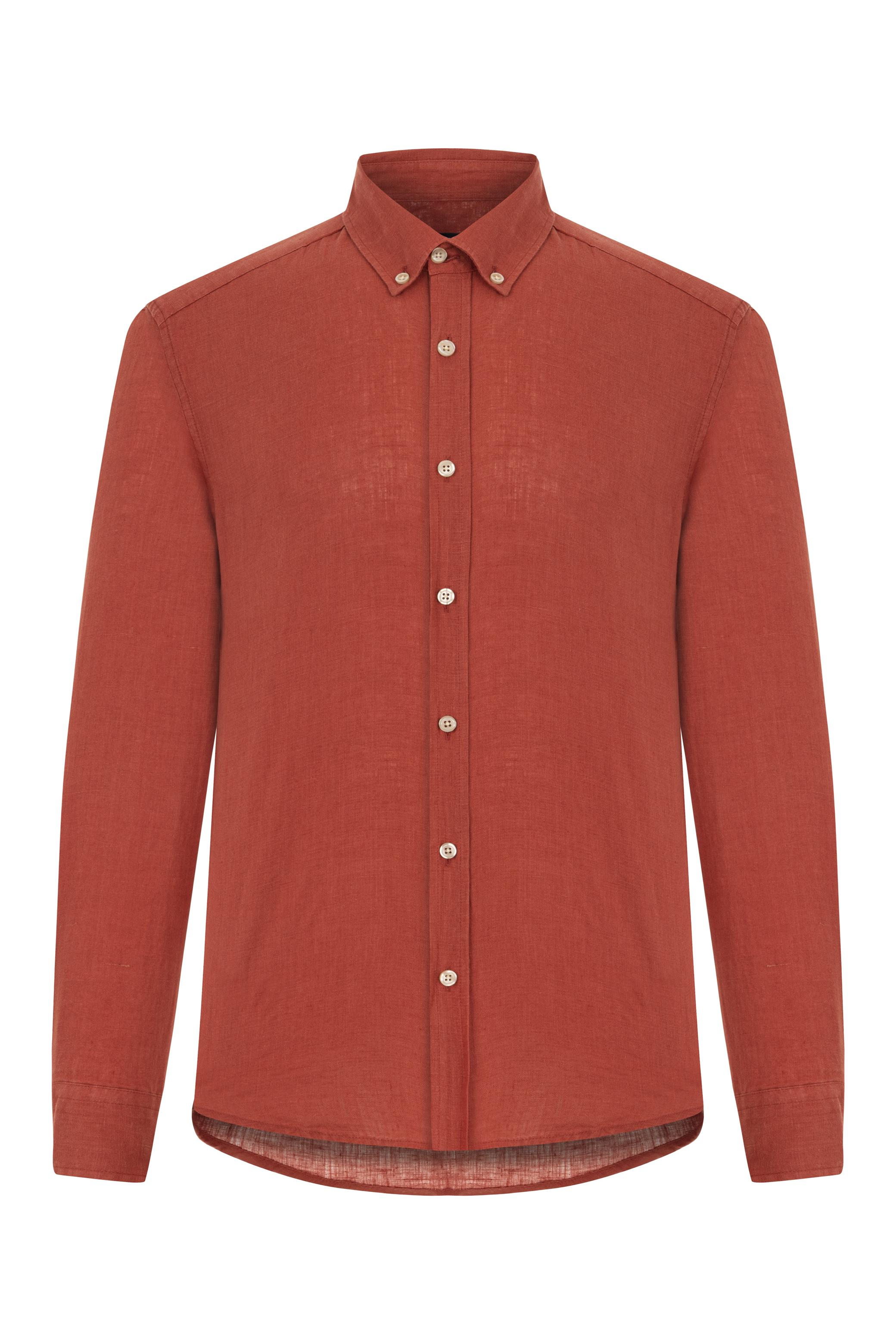 SLIM FIT KETEN GÖMLEK