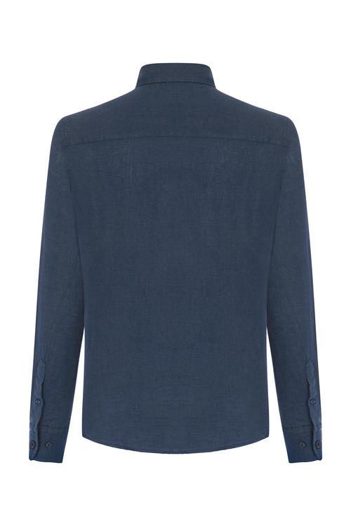  SLIM FIT KETEN GÖMLEK