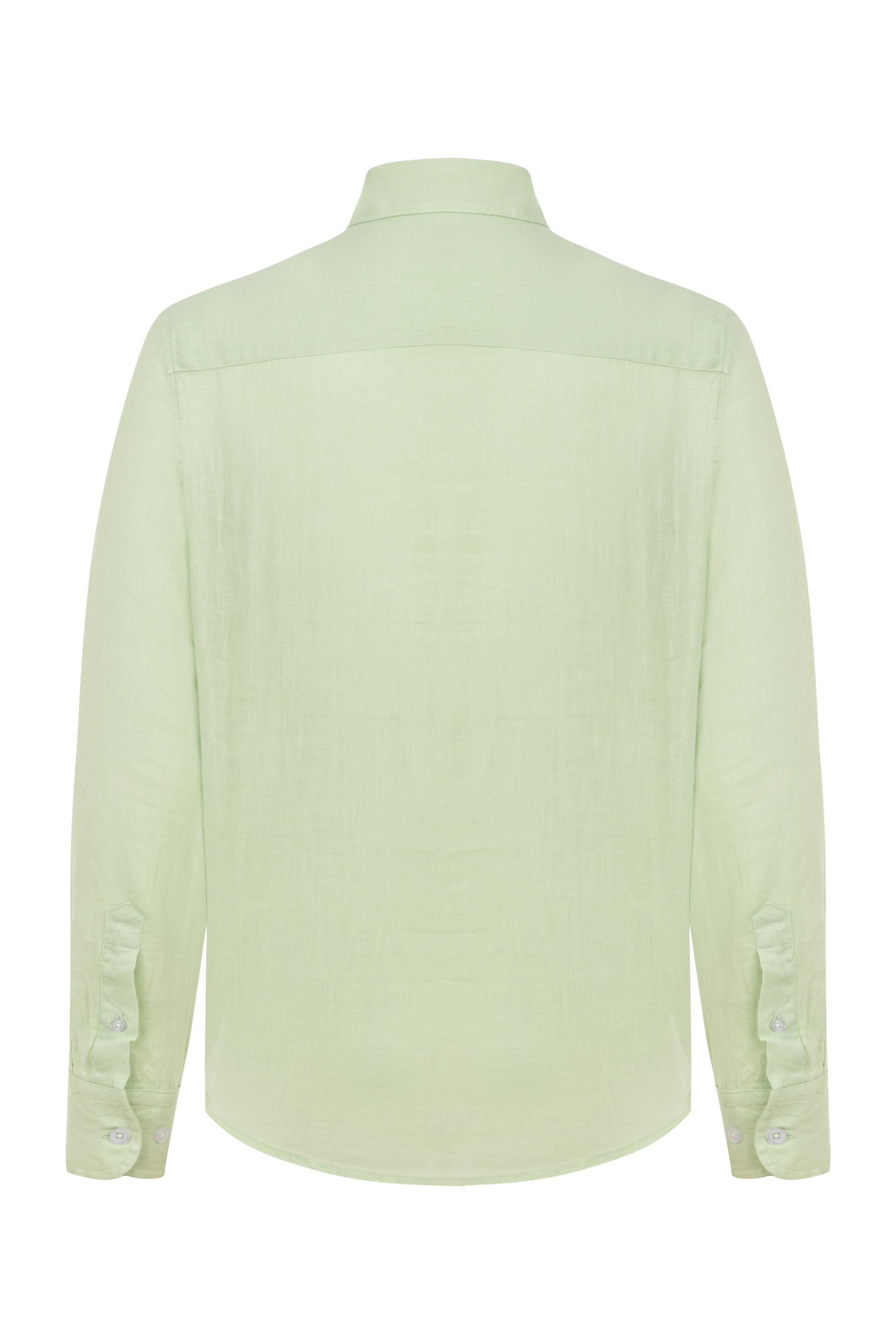 SLIM FIT KETEN GÖMLEK