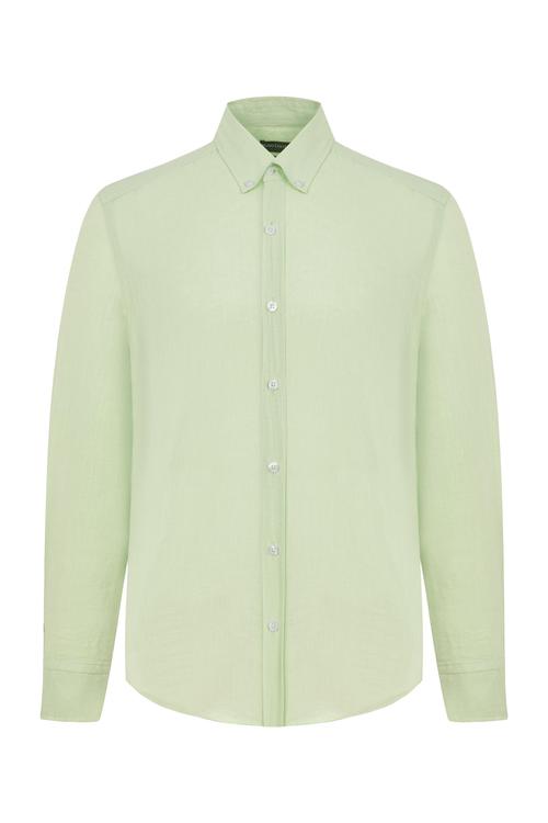  SLIM FIT KETEN GÖMLEK