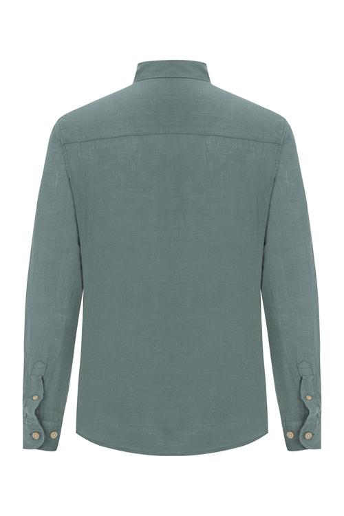  SLIM FIT KETEN GÖMLEK