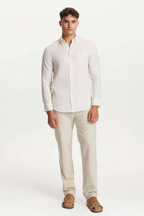  REGULAR FIT KETEN GÖMLEK