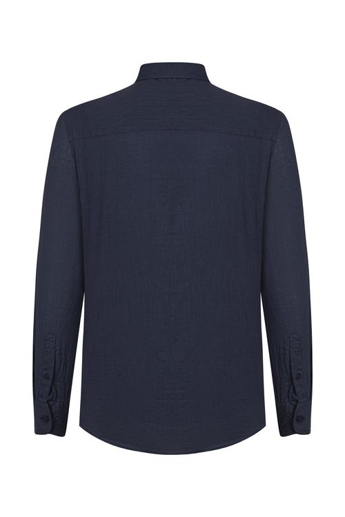  REGULAR FIT KETEN GÖMLEK