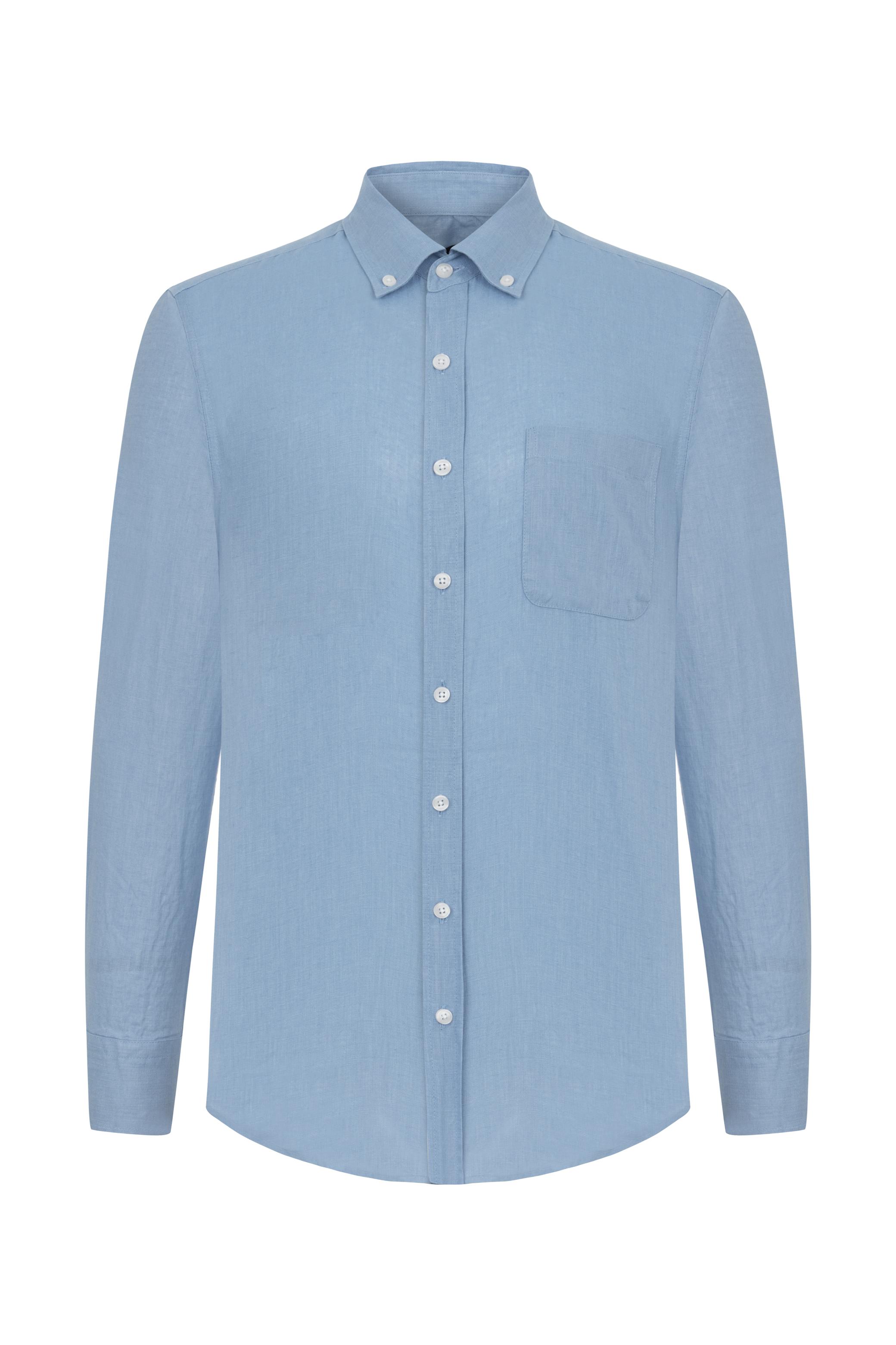 REGULAR FIT KETEN GÖMLEK