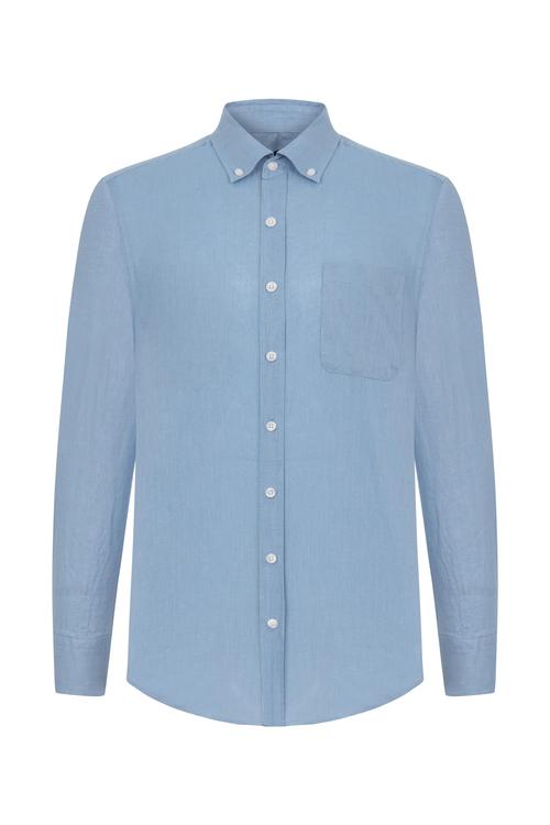  REGULAR FIT KETEN GÖMLEK