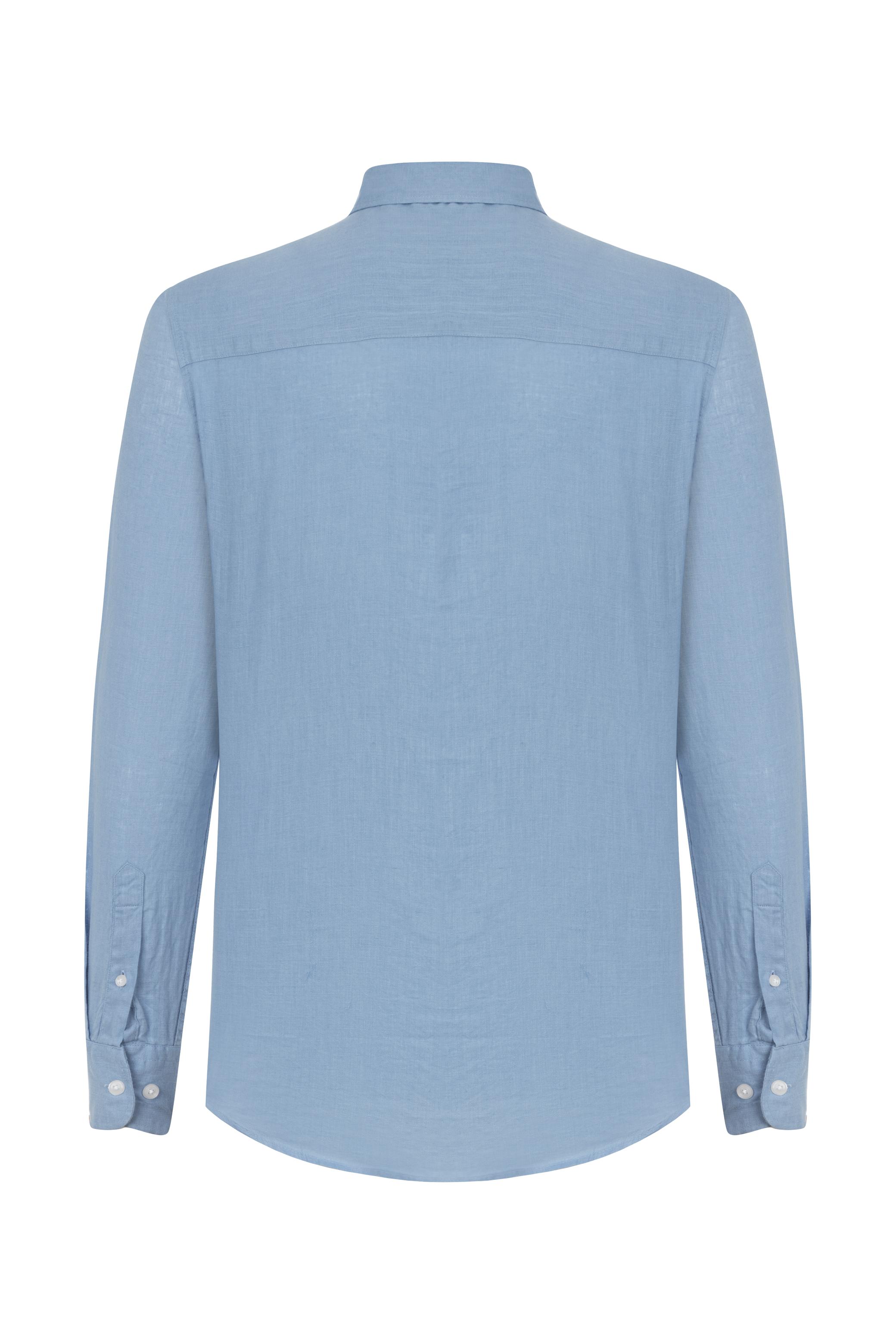 REGULAR FIT KETEN GÖMLEK