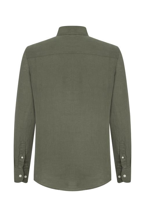  REGULAR FIT KETEN GÖMLEK