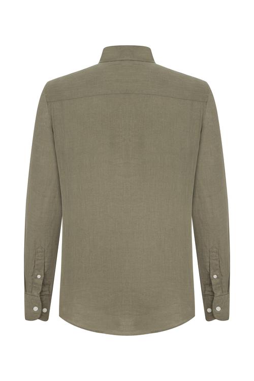  REGULAR FIT KETEN GÖMLEK