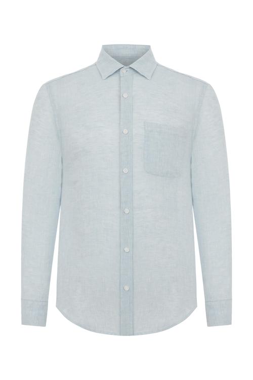  REGULAR FIT KETEN GÖMLEK