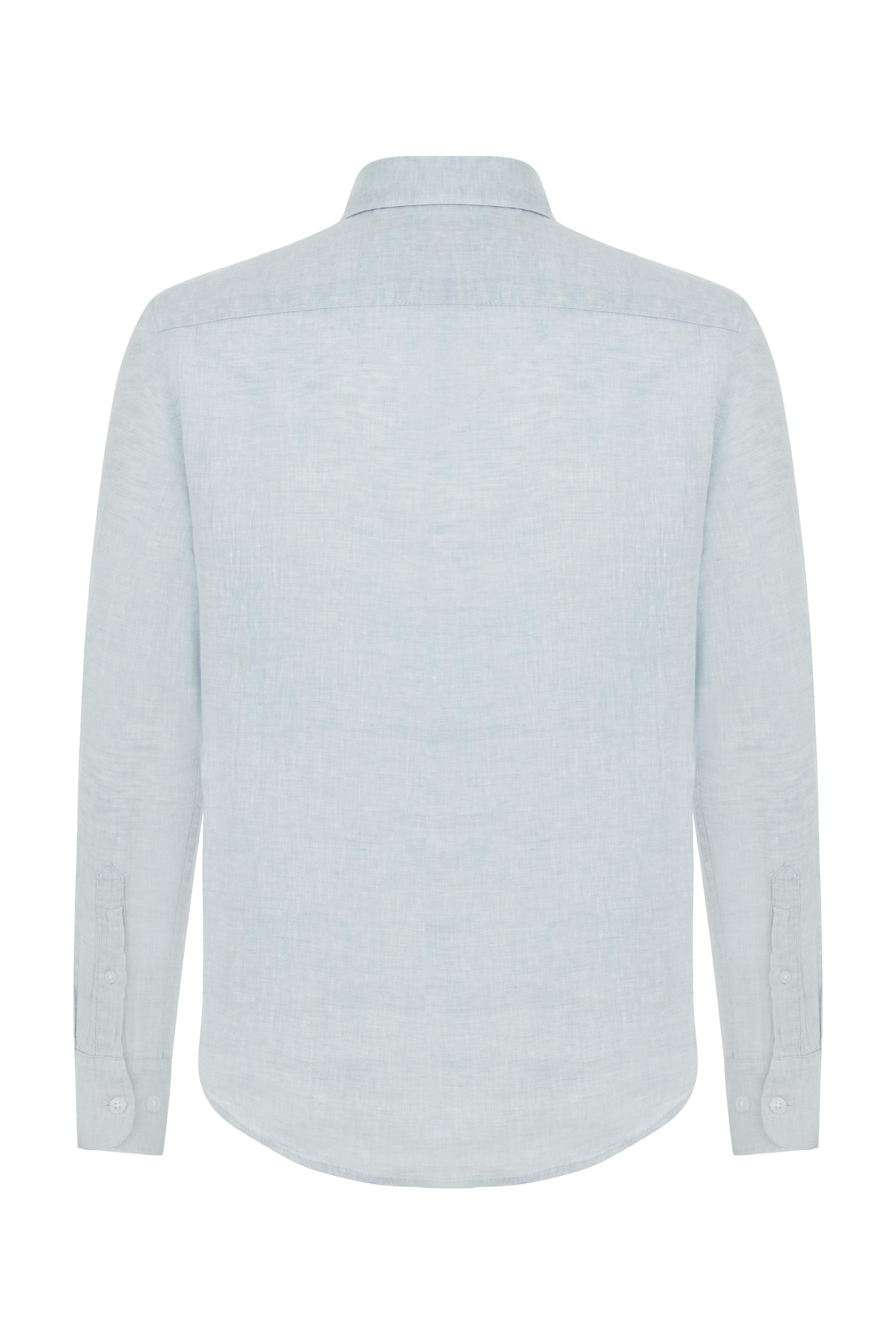 REGULAR FIT KETEN GÖMLEK