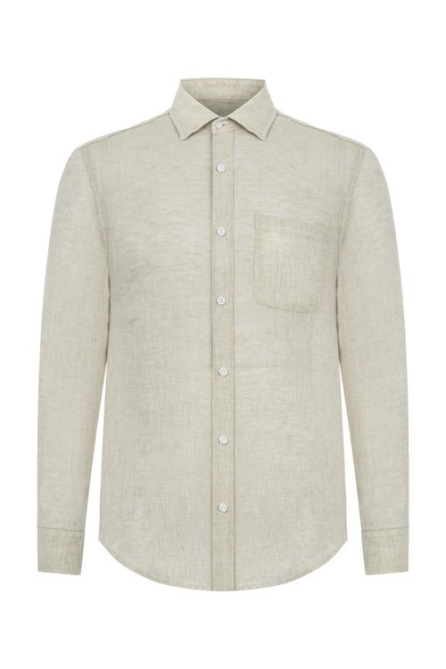  REGULAR FIT KETEN GÖMLEK